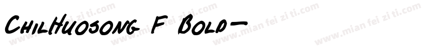 ChilHuosong F Bold字体转换